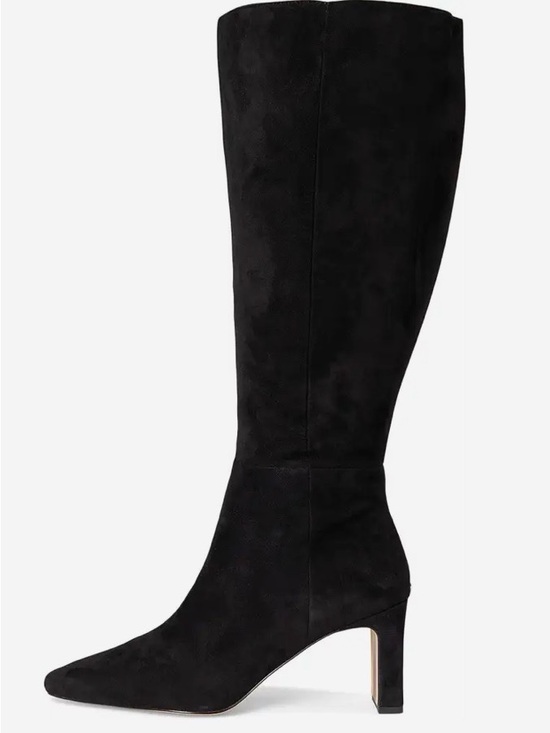 Sam Edelman Shoes - Classic Sam Edelman Sylvia Style Knee High Suede Black Boots side half zip 6